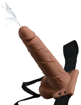 Fetish Fantasy 7.5 inch Hollow Squirting Strap-On with Balls Strap On Sextoys